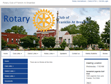 Tablet Screenshot of franklinbreakfastrotary.org